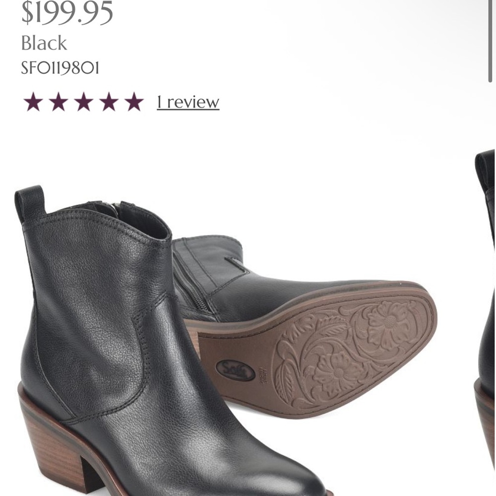 Sofft Black Ankle Boots